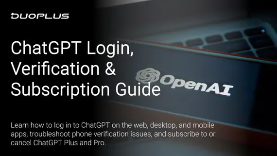 ChatGPT Login, Verification & Subscription Guide ChatGPT Login, Verification & Subscription Guide